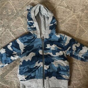 Gaultier bebe Blue Camo Kids Hoodie NWT